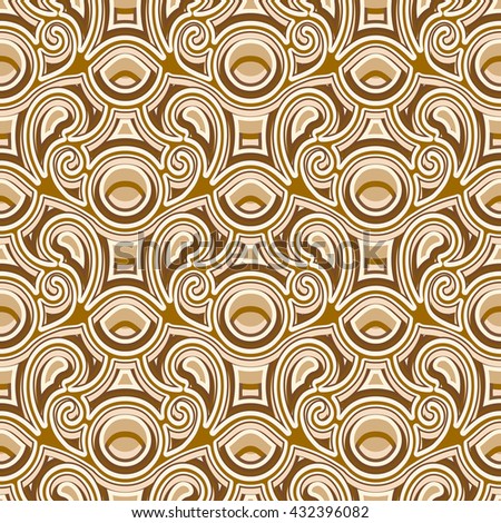 Vintage gold ornamental texture, vector seamless pattern