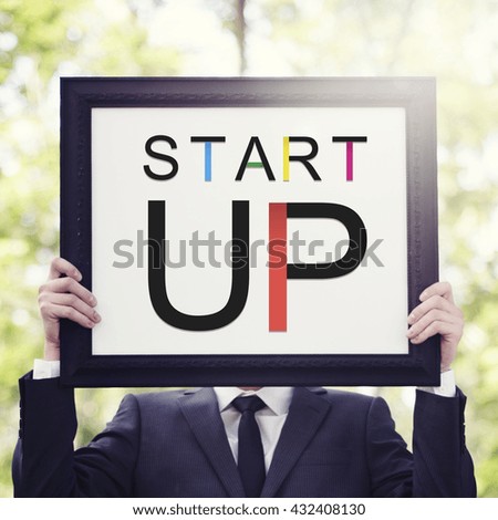Start up New Business Vision Mission Concept