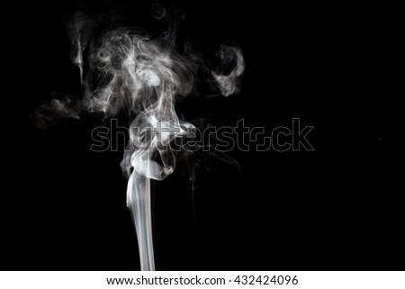 Pure smoke on dark background. Comfortable and easy to use for process picture.