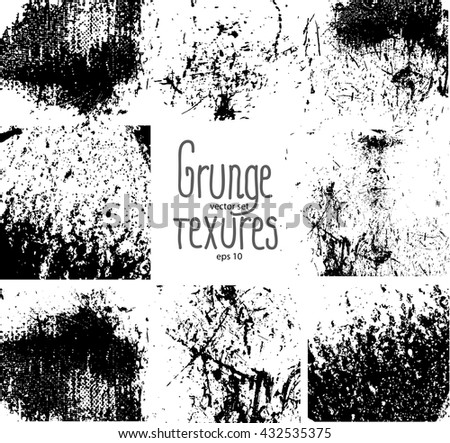 Set of grunge textures