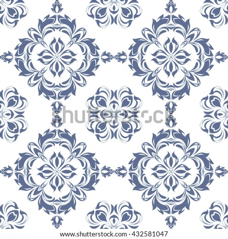 seamless floral background, endless pattern