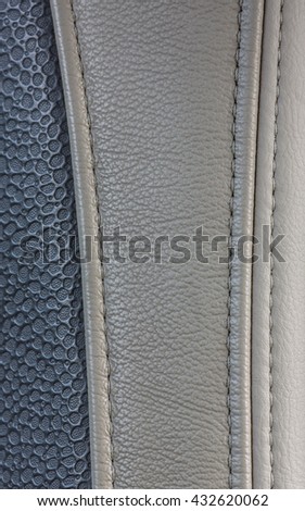 leather car upholstery, beige color