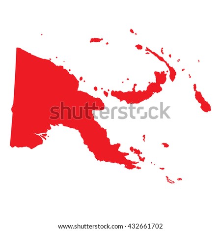 A Map of the country of Papua New Guinea
