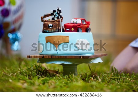 mcqueen and mater cars cakes
