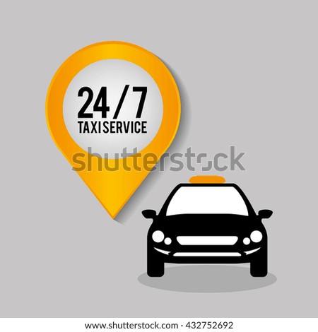 Taxi design. Transportation icon. Isolated illustration