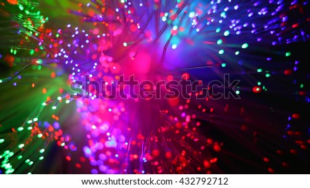 Colorful Lights on rainbow background