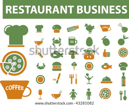 restaurant business. vector