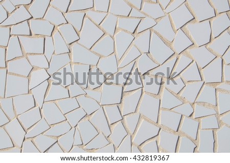 White mosaic texture for background.