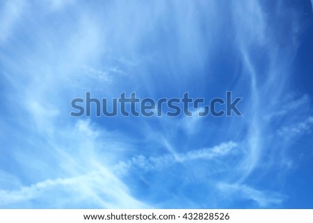 Soft white and blue sky clouds. Used as background.