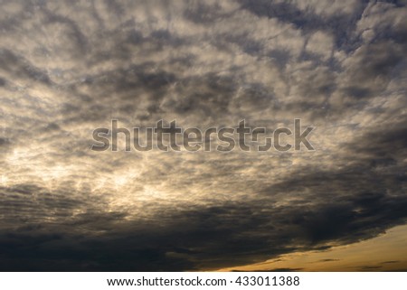 Cloud Fleece , the clouds ,dark cloud in morning ,rainy season ,thailand