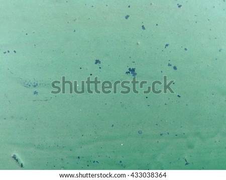 Old painted green tone metal surface. Rusty metallic plate texture background