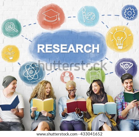 Learn And Lead Research Knowledge Graphic Concept