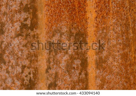 Galvanized rust background.