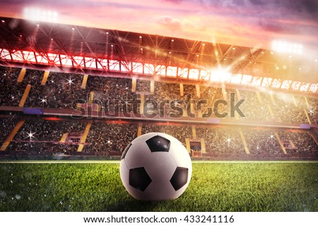 Soccerball at the stadium