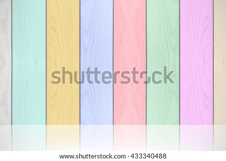 Colorful pastels rainbow wood textured, image is horizontal art pattern background, effect light.