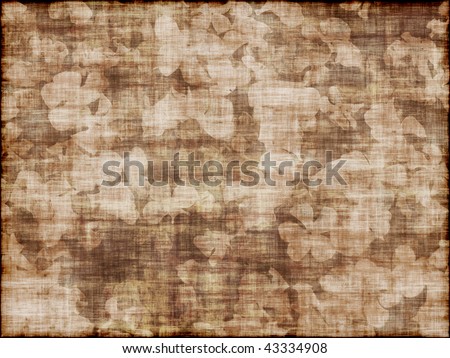 Old grunge texture with flowers background
