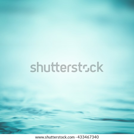 Blur water background wavy clean fresh water in light cool cyan turquoise blue green vintage color 
