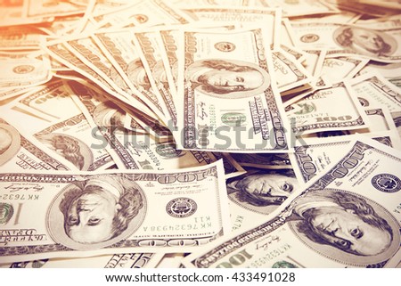photo of few dolars  Royalty-Free Stock Photo #433491028