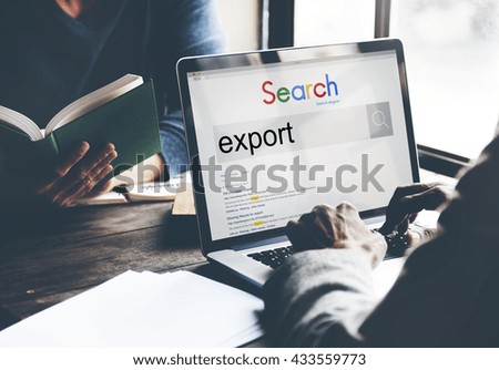 Export Freight Logistics Marketing Shipping Supply Concept