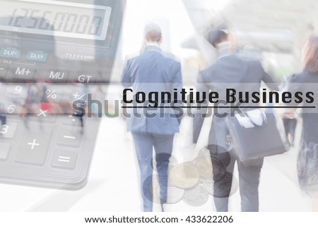 blur motion professional businessmen, cognitive business, business financial management concept