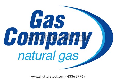 Gas company logotype. Natural gas