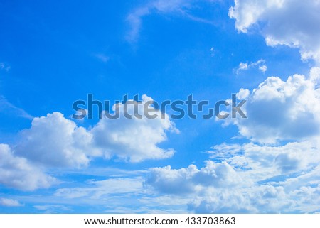 Sky, The blue sky with cloud