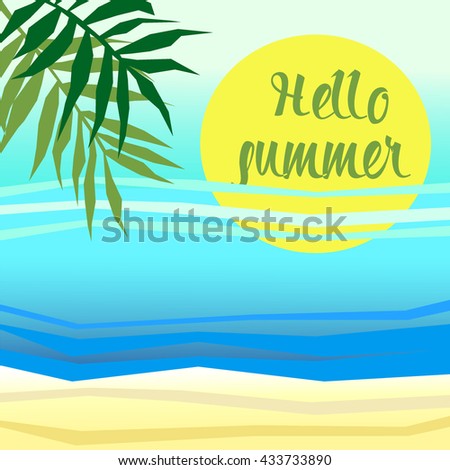 Hello, summer, sea, ocean
