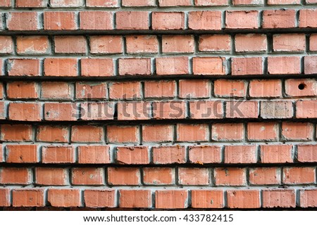 Wall made of bricks , beautiful stonework, background, texture