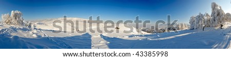  winter landscape - panoramic view