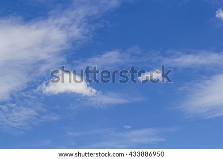 cloudy blue sky on day noon light.