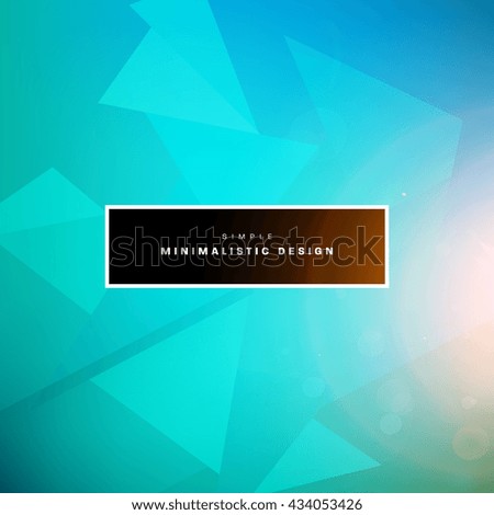 Geometric Vector Background. Triangles Pattern for Business Presentations, Application Cover and Web Site Design.