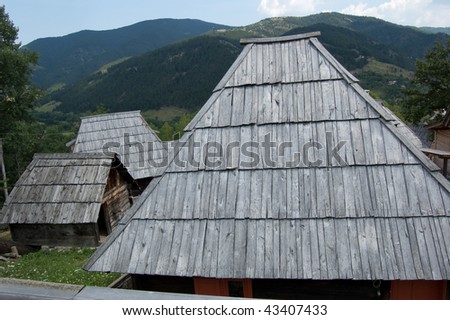photo of a very old village in the mountains of serbia