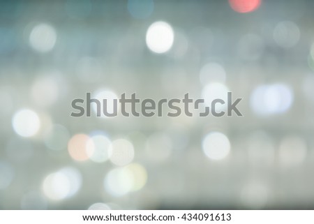 Abstract blue bokeh winter background