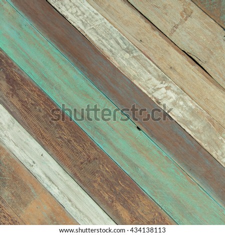 Multicolored teak wood wall background