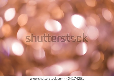 abstract blur bokeh copper background.