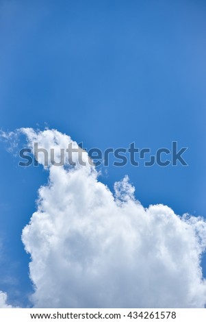 Cloudy Sky Blue background