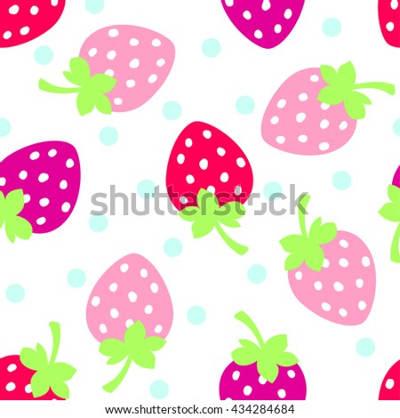 Strawberry seamless pattern 