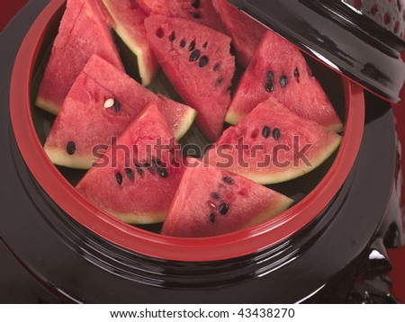 Fresh juicy water melon  (large format photography)