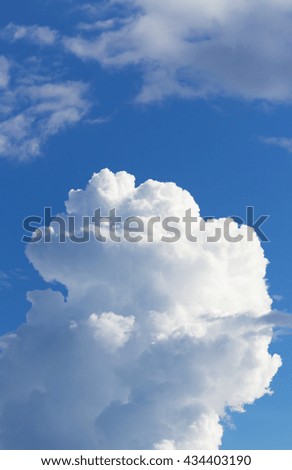 Blue sky and clouds abstract