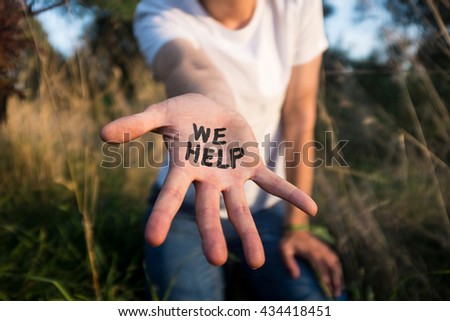 Helping Hand Royalty-Free Stock Photo #434418451