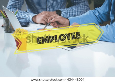 BUSINESS WORKING OFFICE Employee TEAMWORK BRAINSTORMING CONCEPT