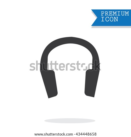 headphones icon.vector headphones icons.Protective ear icon