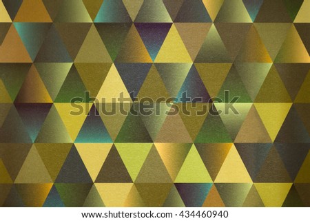 Pattern and background of gradient and colorful triangle shape.