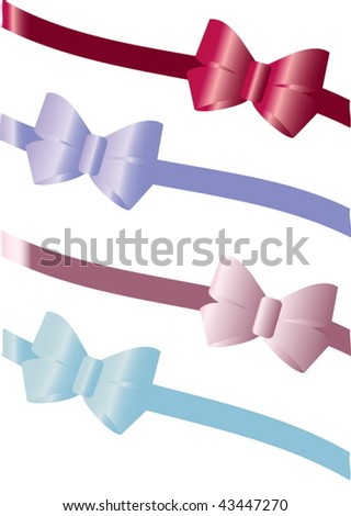  	Colorful gift bows