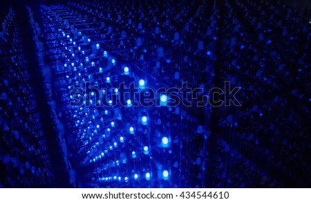 Electric blue LED light