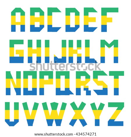 Alphabet in color.