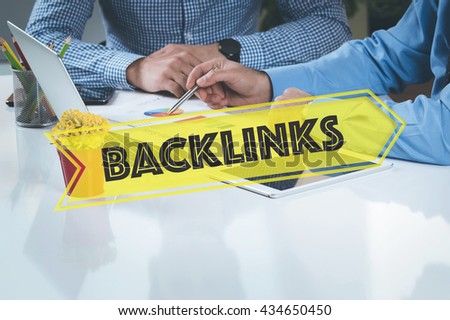 BUSINESS WORKING OFFICE Backlinks TEAMWORK BRAINSTORMING TECHNOLOGY CONCEPT
