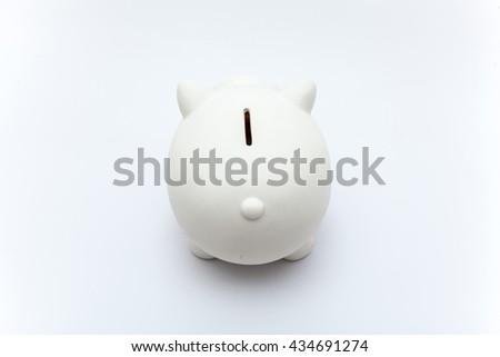 piggy bank on the white background, piggy bank isolation, saving
