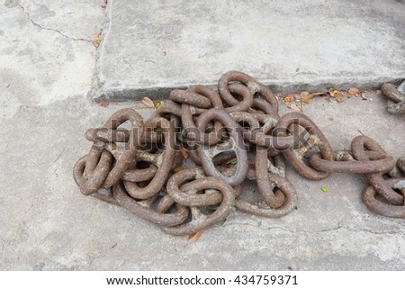 Metal rust chain 