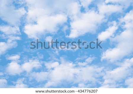 blue sky background with tiny clouds, Cloudy blue sky abstract background